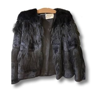 ZARA Black Faux Fur Jacket